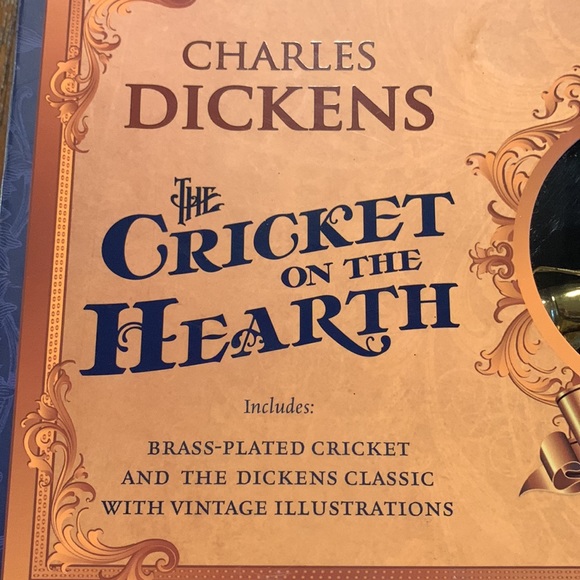 Charles Dickens ‘The Cricket on the Hearth’ Book & Brass Plated Cricket Gift Set - Picture 6 of 10